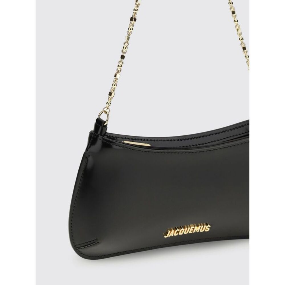 Jacquemus Women Jacquemus The Small Bisou Chaine Leather Shoulder Bag - Picture 3 of 3